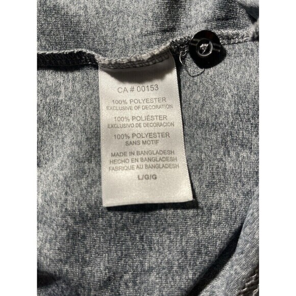 Clemson Tigers Polo Mens Large Gray Orange Short Sleeve Logo Paw Champion - Picture 5 of 5